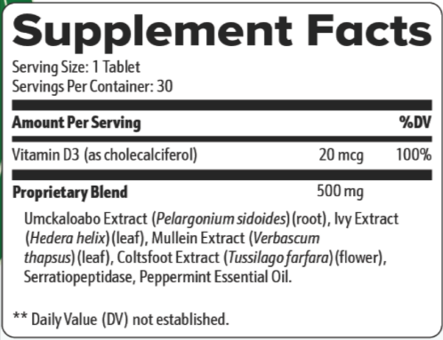 LungExpand-Pro-Supplement-Facts